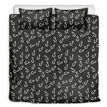 Fishing Hooks Pattern Print Duvet Cover Bedding Set