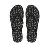 Fishing Hooks Pattern Print Flip Flops