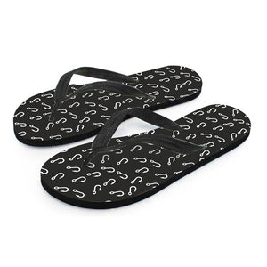 Fishing Hooks Pattern Print Flip Flops