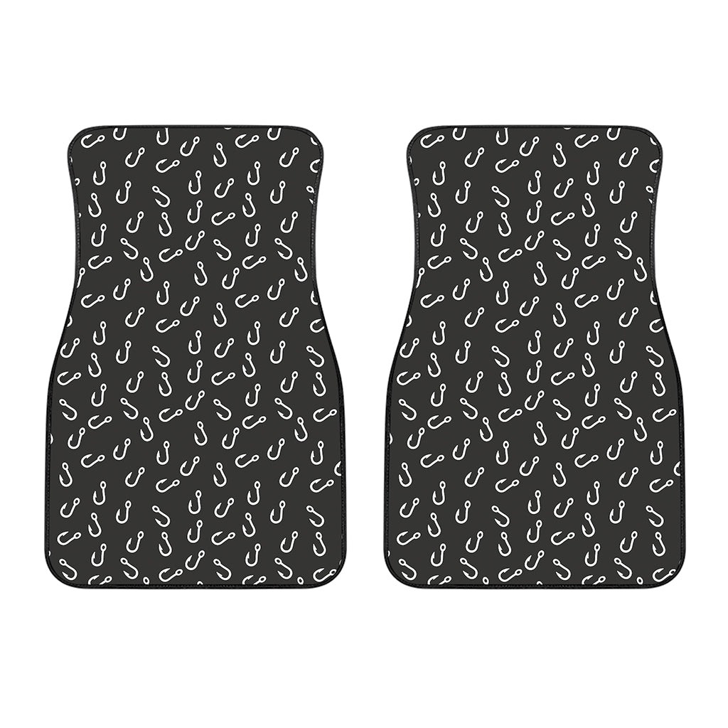 Fishing Hooks Pattern Print Front Car Floor Mats