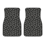 Fishing Hooks Pattern Print Front Car Floor Mats