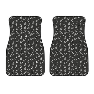 Fishing Hooks Pattern Print Front Car Floor Mats