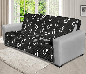 Fishing Hooks Pattern Print Futon Protector