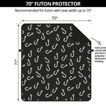 Fishing Hooks Pattern Print Futon Protector