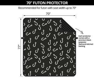 Fishing Hooks Pattern Print Futon Protector