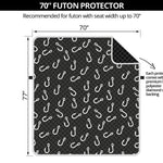 Fishing Hooks Pattern Print Futon Protector