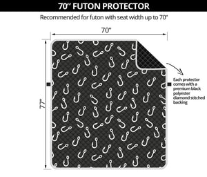 Fishing Hooks Pattern Print Futon Protector