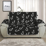 Fishing Hooks Pattern Print Half Sofa Protector