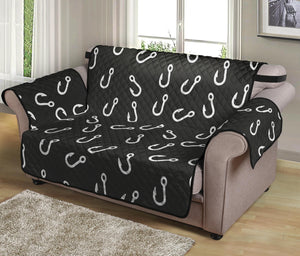 Fishing Hooks Pattern Print Loveseat Protector