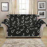 Fishing Hooks Pattern Print Loveseat Protector