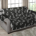 Fishing Hooks Pattern Print Loveseat Protector