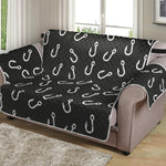 Fishing Hooks Pattern Print Loveseat Protector