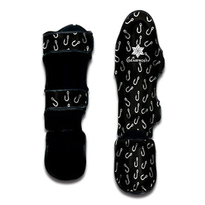 Fishing Hooks Pattern Print Muay Thai Shin Guard