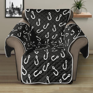 Fishing Hooks Pattern Print Recliner Protector