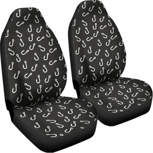 Fishing Hooks Pattern Print Universal Fit Car Seat Covers