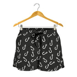 Fishing Hooks Pattern Print Women's Shorts