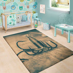 Fishing Hooks Print Area Rug