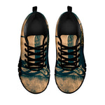 Fishing Hooks Print Black Sneakers