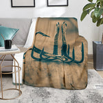 Fishing Hooks Print Blanket