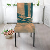 Fishing Hooks Print Dining Chair Slipcover