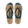 Fishing Hooks Print Flip Flops