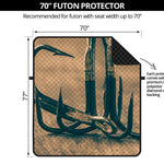 Fishing Hooks Print Futon Protector