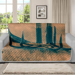 Fishing Hooks Print Futon Protector