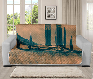 Fishing Hooks Print Futon Protector