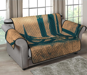 Fishing Hooks Print Loveseat Protector