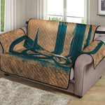 Fishing Hooks Print Loveseat Protector