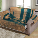 Fishing Hooks Print Loveseat Protector