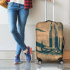 Fishing Hooks Print Luggage Cover