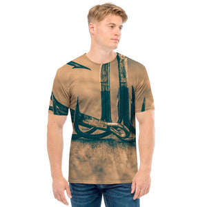 Fishing Hooks Print Men's T-Shirt