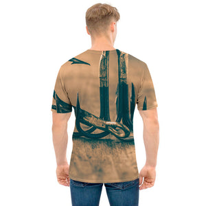 Fishing Hooks Print Men's T-Shirt