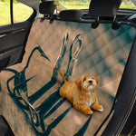 Fishing Hooks Print Pet Car Back Seat Cover