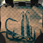 Fishing Hooks Print Pet Car Back Seat Cover