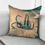 Fishing Hooks Print Pillow Cover