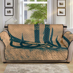 Fishing Hooks Print Sofa Protector