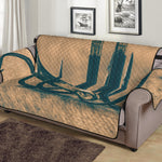 Fishing Hooks Print Sofa Protector