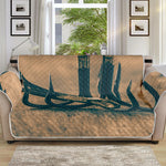 Fishing Hooks Print Sofa Protector