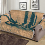 Fishing Hooks Print Sofa Protector