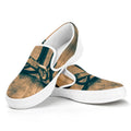Fishing Hooks Print White Slip On Sneakers