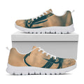 Fishing Hooks Print White Running Shoes