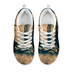 Fishing Hooks Print White Sneakers