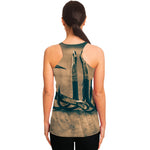 Fishing Hooks Print Women's Racerback Tank Top