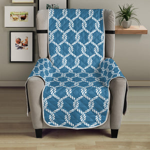 Fishing Rope Knots Pattern Print Armchair Protector