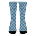 Fishing Rope Knots Pattern Print Crew Socks
