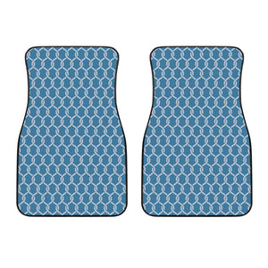 Fishing Rope Knots Pattern Print Front Car Floor Mats