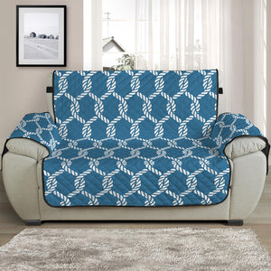 Fishing Rope Knots Pattern Print Half Sofa Protector