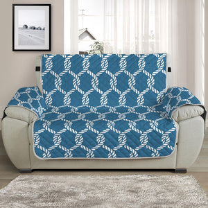 Fishing Rope Knots Pattern Print Half Sofa Protector